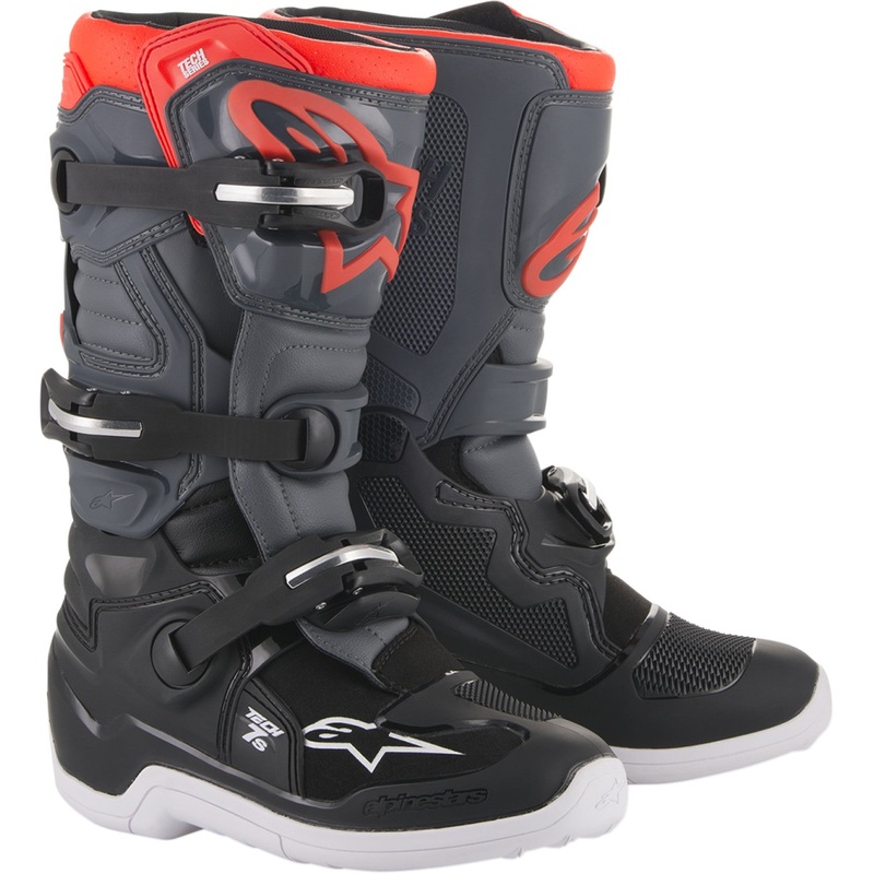 Alpinestars Youth Tech 7S Boots - Black/Gray - US 5 201501711335