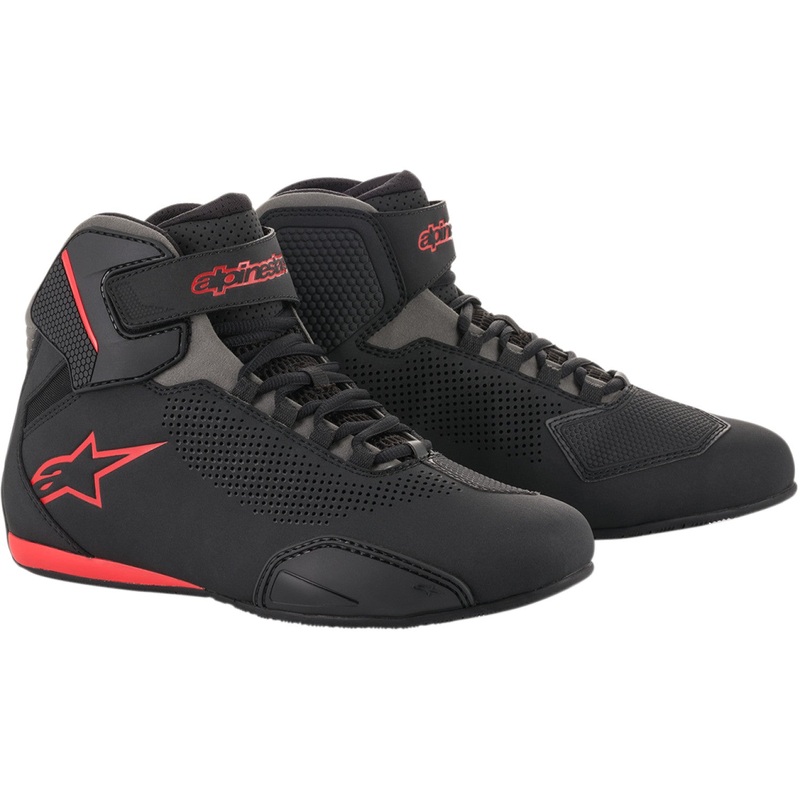 Alpinestars Sektor Vented Shoes - Black/Gray/Red - US 11.5 2515618131115