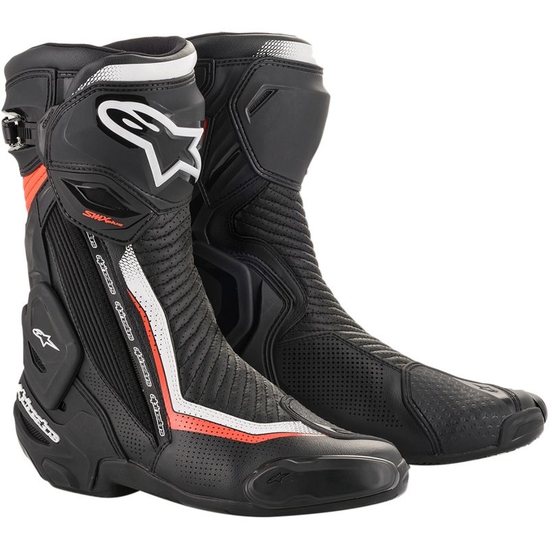 Alpinestars SMX+ Vented Boots - Black/White/Red - US 7.5 / EU 41 2221119-1231-41