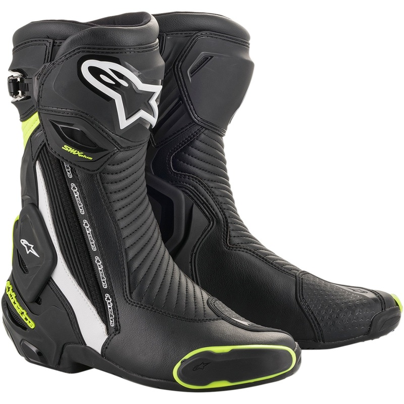 Alpinestars SMX+ Boots - Black/White/Yellow Fluorescent - US 7.5 / EU 41 2221019-125-41