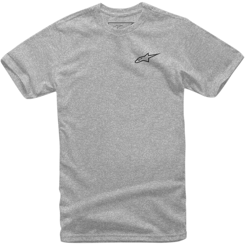 Alpinestars Neu Ageless T-Shirt - Heather Gray/Navy - Large 1018720121171L