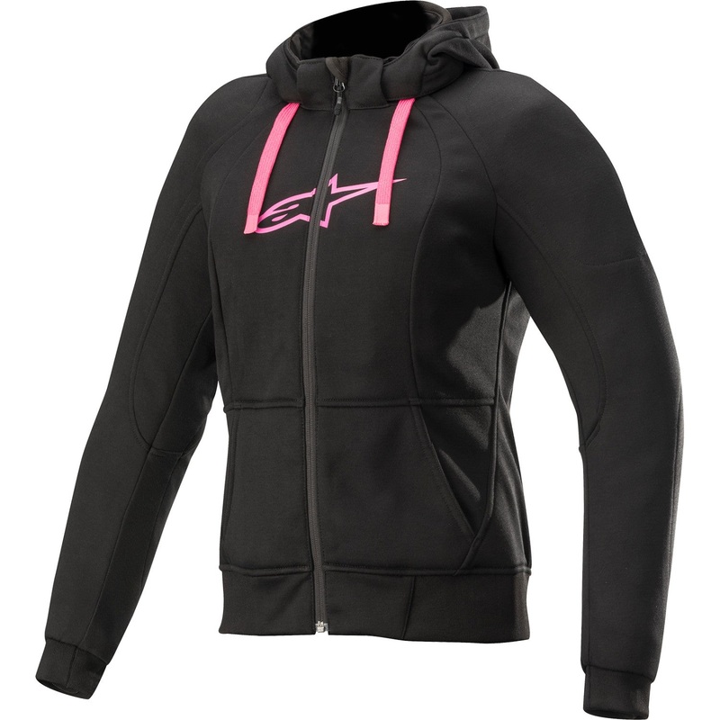 Alpinestars Women's Sport Jacket/Hoodie - Black/Pink- Large 4210920-1039-L