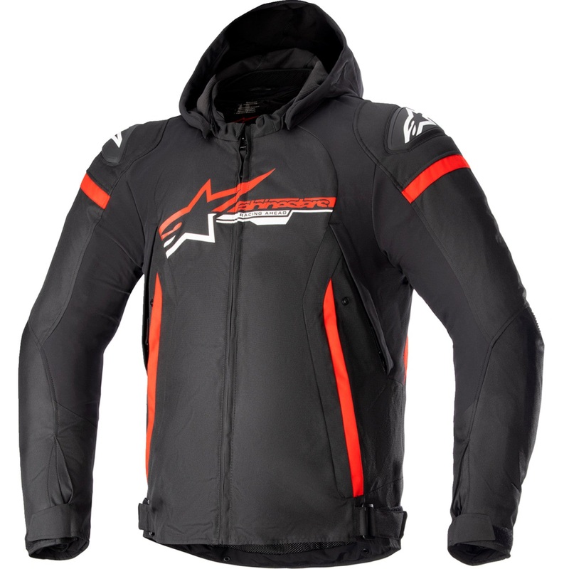 Alpinestars Zaca Waterproof Jacket - Black/Red/White - 4XL 3206423-1342-4X
