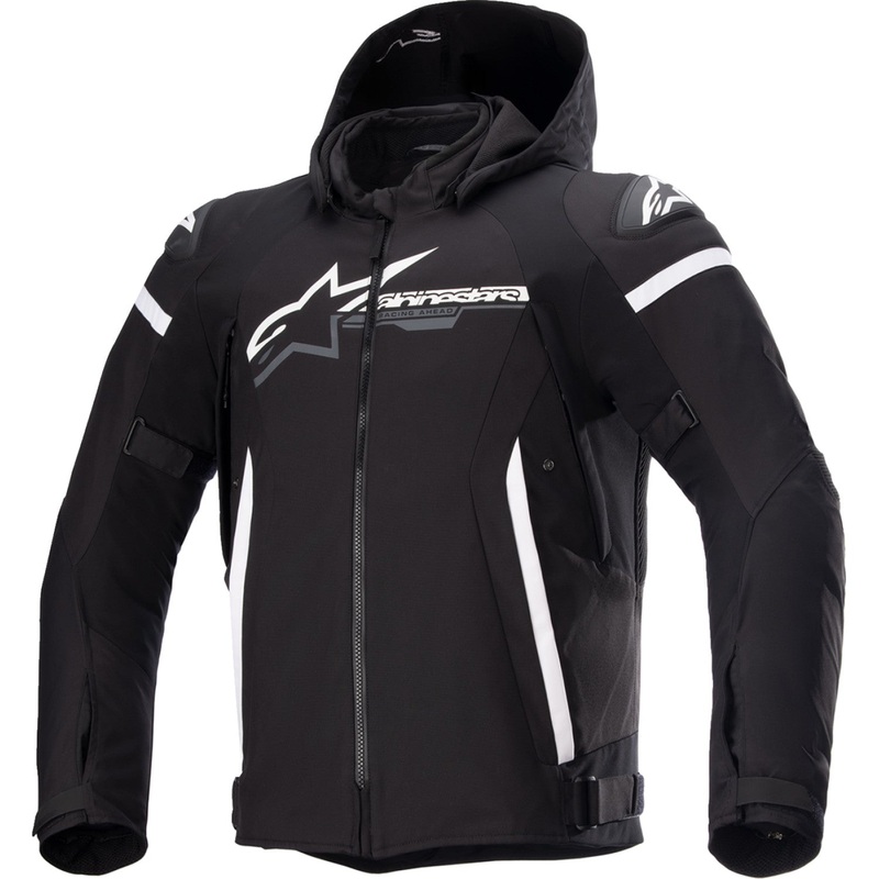 Alpinestars Zaca Waterproof Jacket - Black/White - Small 3206423-12-S