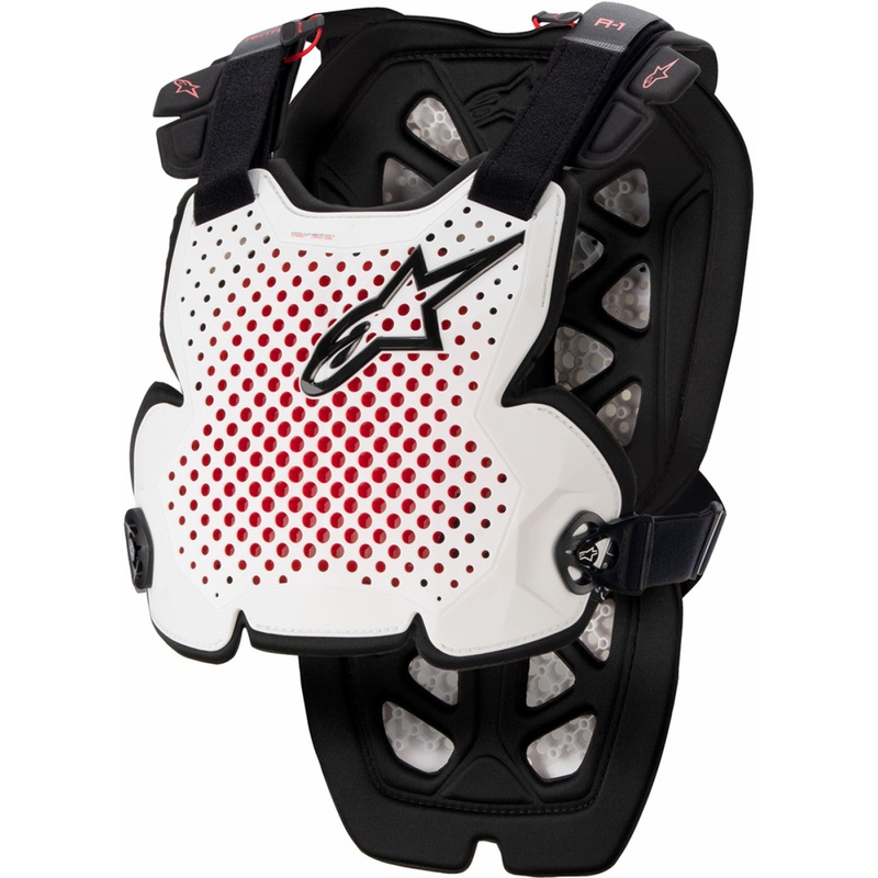 Alpinestars A-1 Pro Chest Guard - White/Black/Red - M/L 6700123213M/L