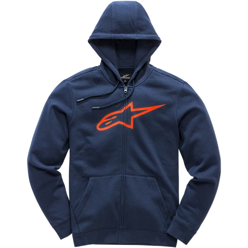 Alpinestars Ageless 2 Zip Hoodie - Navy/Red - Large 1038530527030L