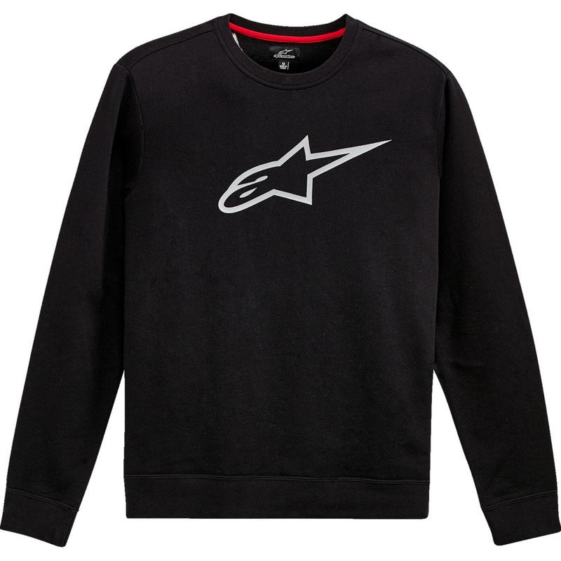 Alpinestars Ageless Crew Fleece - Black/Gray - Large 1212513221011L