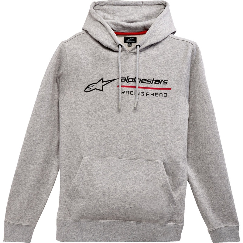 Alpinestars Linear Race Hoodie - Heather Gray - Large 1232-510001026L