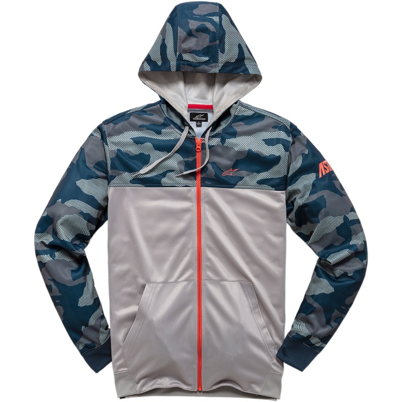 Alpinestars Reckon Zip Hoodie - Camo Navy - XL 1210530009071XL