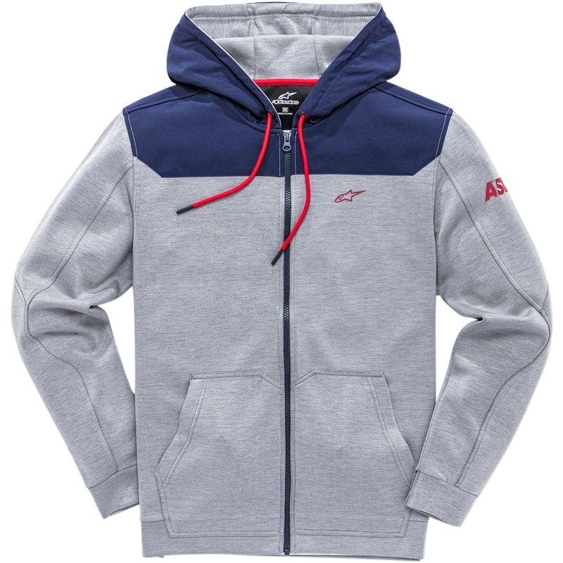 Alpinestars Venom Zip Hoodie - Gray/Navy - Medium 101953100-1171M