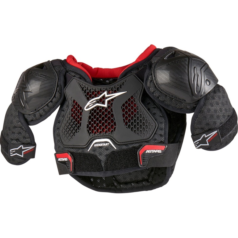 Alpinestars Youth Bionic Action Kickstart Chest Guard - Black/Red - 7/9 6740624-13-7/9