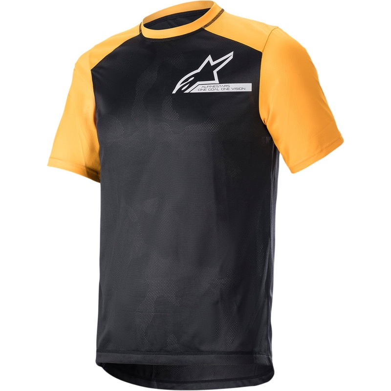 Alpinestars Alps 4.0 V2 Jersey - Short-Sleeve - Black/Orange/White - Small 1765922-1402-SM