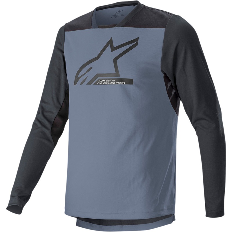 Alpinestars Drop 6.0 V2 Long-Sleeve Jersey - Black/Gray - Small 1766422-9291-SM