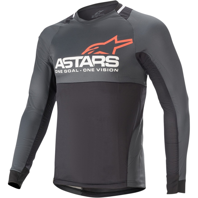 Alpinestars Drop 8.0 Long-Sleeve Jersey - Black/Coral - XL 1766921-1793-XL