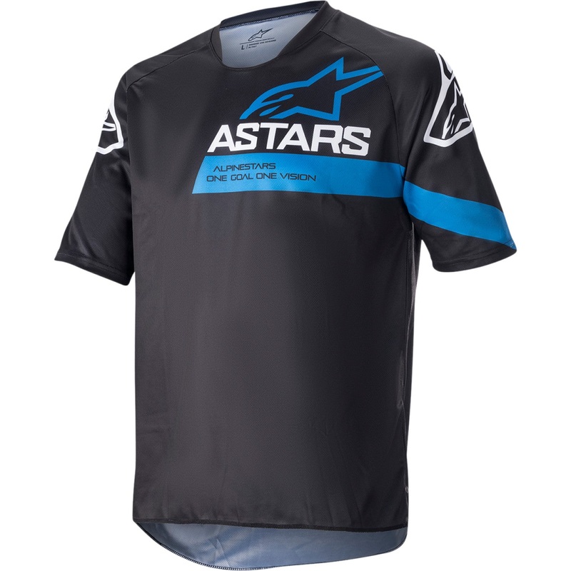 Alpinestars Racer V3 Jersey - Black/Bright Blue - Small 1762922-1078-SM
