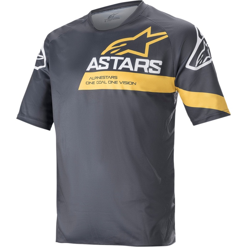 Alpinestars Racer V3 Jersey - Gray/Yellow - Small 1762922-1619-SM
