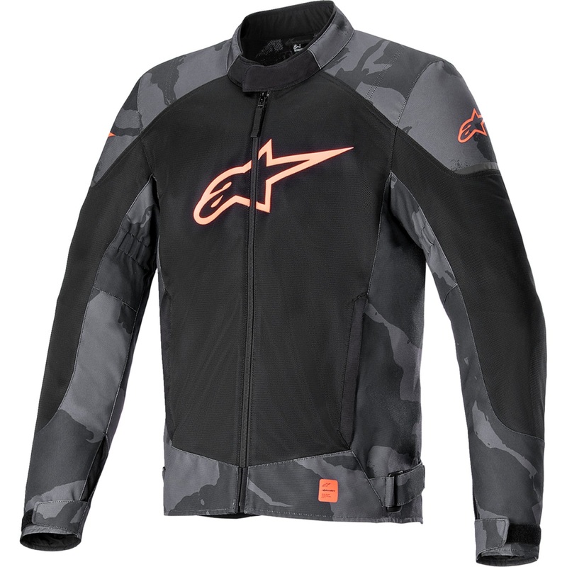 Alpinestars T-SP X Superair Jacket - Black Camo/Red Fluo - 2XL 3302022-9133-2X