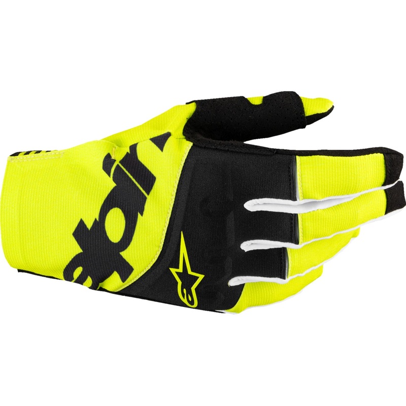 Alpinestars Techstar MX Gloves - Black/Fluo Yellow - Large 3560125-155-L