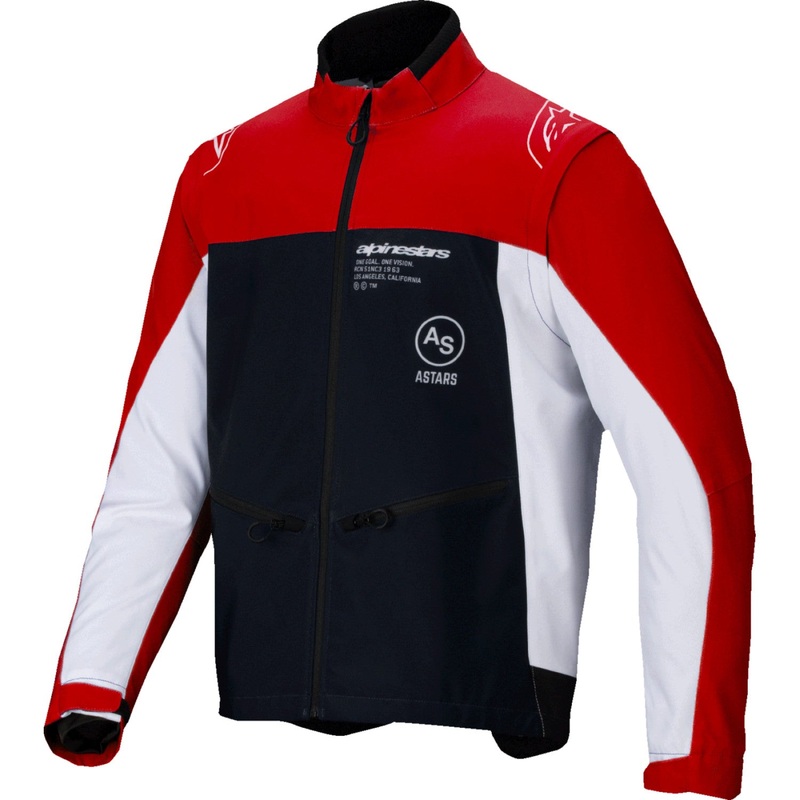 Alpinestars Lite-Dura Softshell Jacket - Black/Red/White - Small 3700225-1342-S
