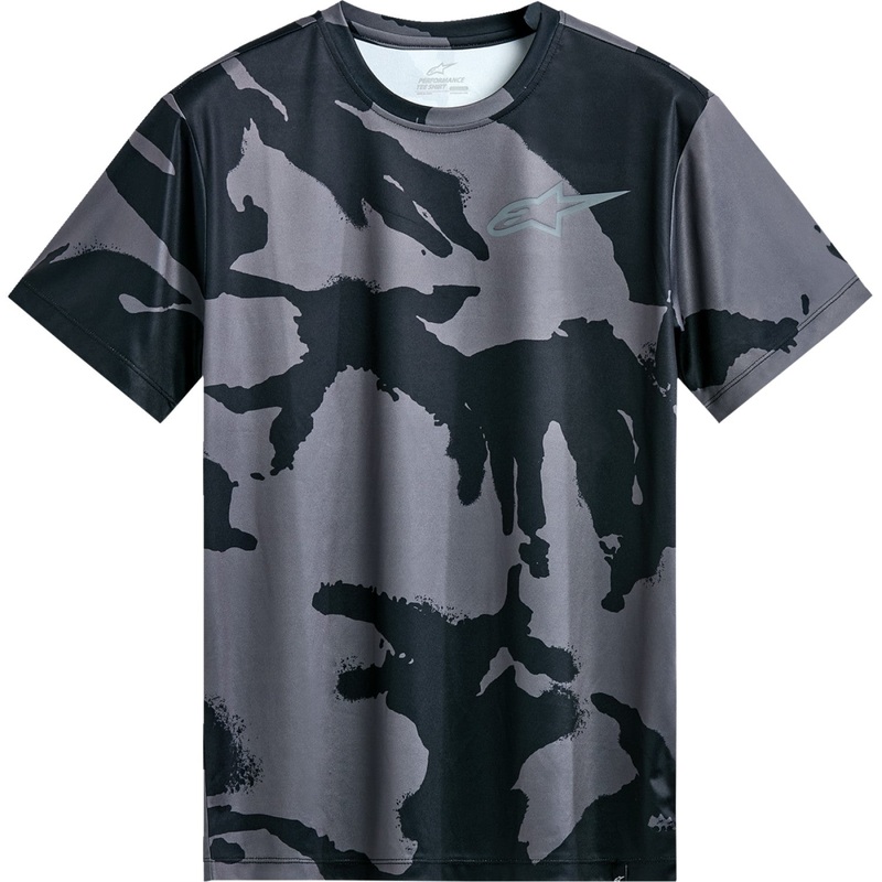 Alpinestars Performance Short-Sleeve T-Shirt - Black/Camo - Large 1214-70020-160-L