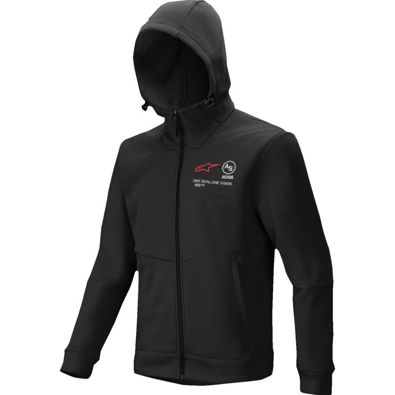 Alpinestars Racer MX Fleece Hoodie - Black - Large 3800125-10-L