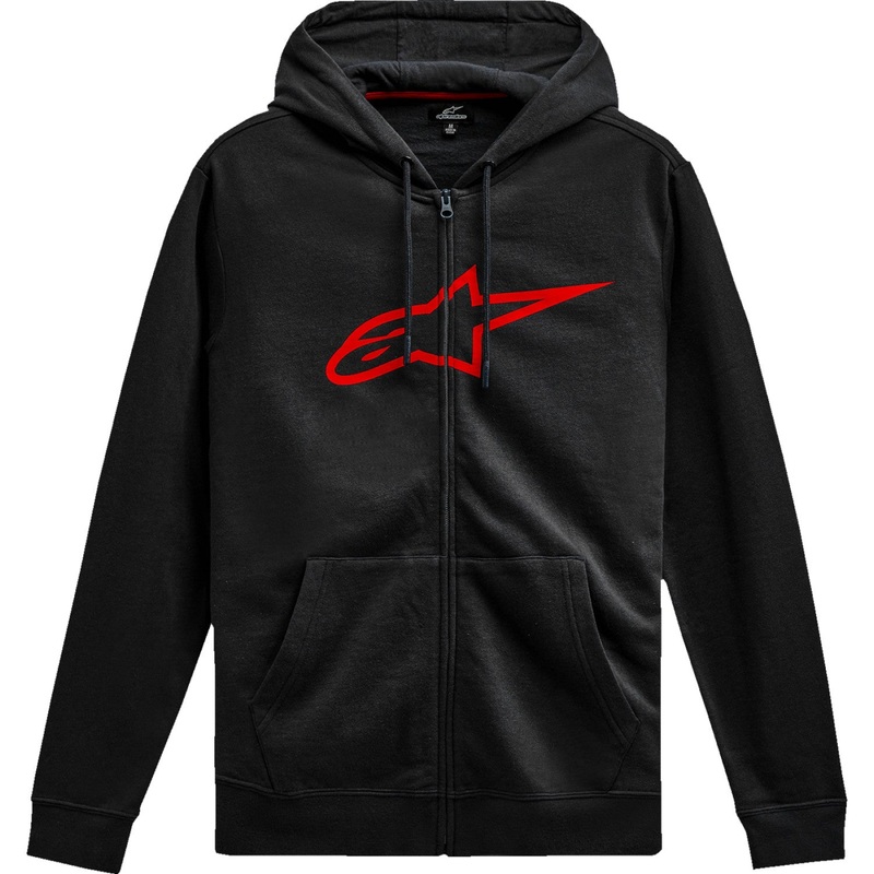 Alpinestars Ageless V3 Zip Hoodie - Black/Red - XL 1244-51490-1030-XL