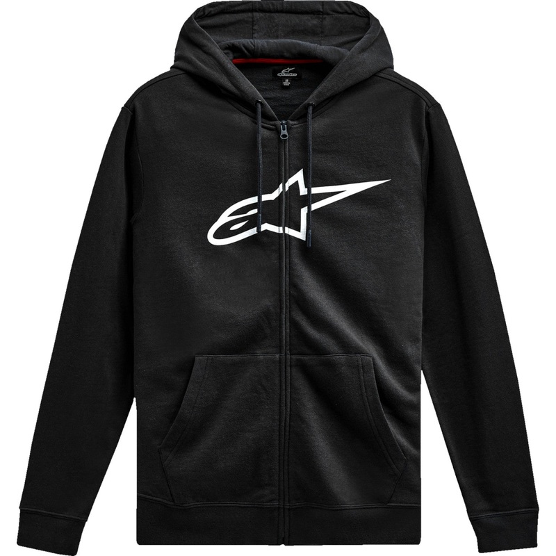 Alpinestars Ageless V3 Zip Hoodie - Black/White - Large 1244-51490-1020-L
