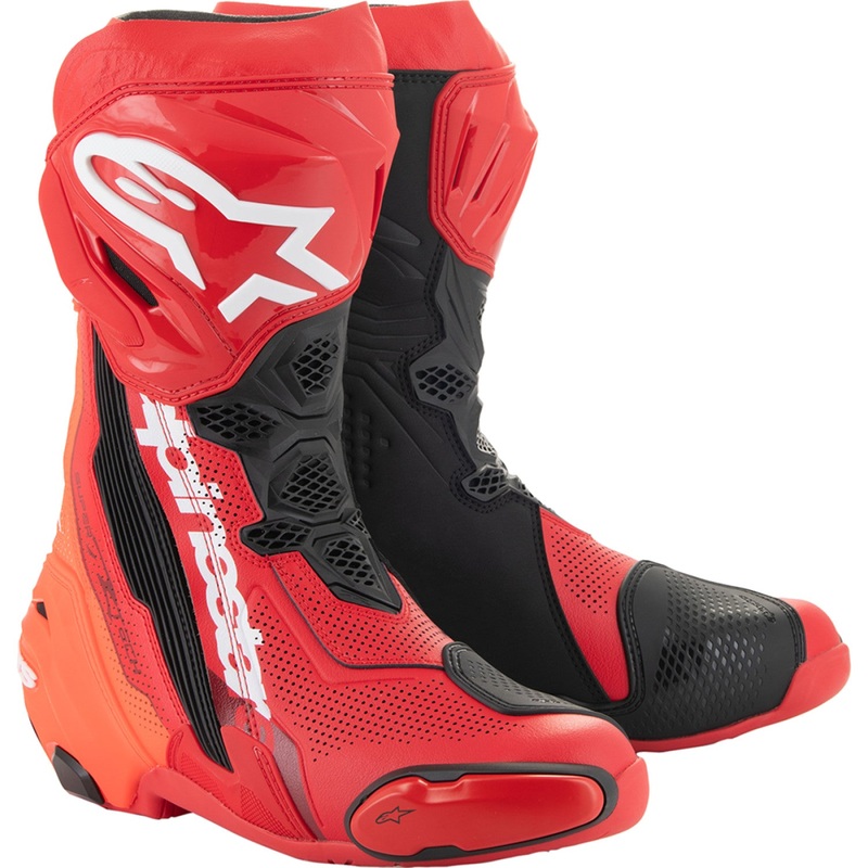 Alpinestars Supertech R Vented Boots - Red - US 9/EU 43 2220121-3029-43