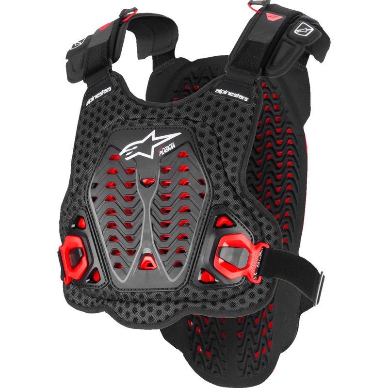 Alpinestars A-5 Plasma Chest Protector - Black/Red/White - XL/2XL  6700825-132-XL/2X