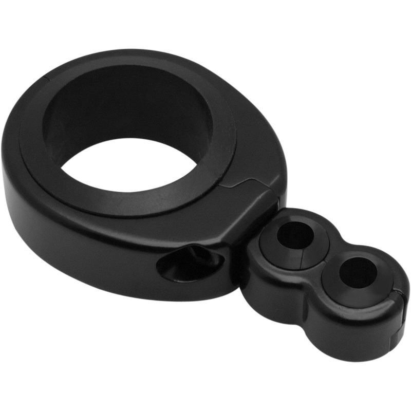 Motion Pro Cable Clamp - Dual - 1-1/4" - 1-1/2" Mounting Diameter - Black 11-0091