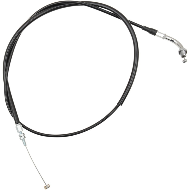 Motion Pro Black Vinyl Throttle Cable - Pull - +12" - Honda 02-0594