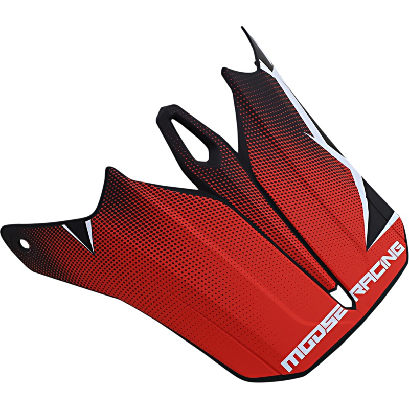 Moose Racing F.I. Agroid Visor Kit - Red/Black 0132-1412