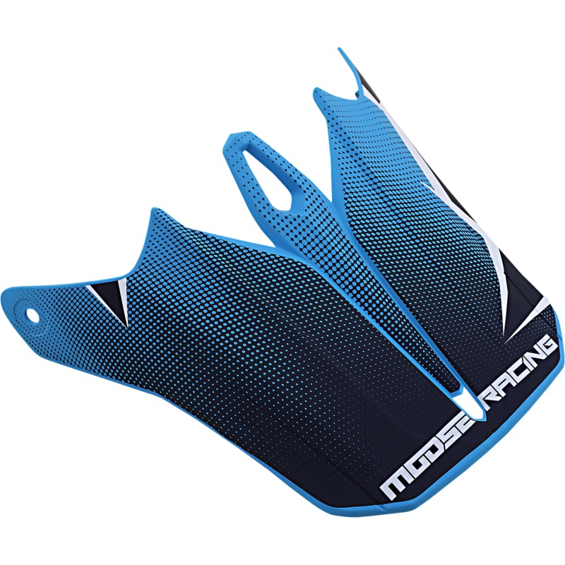 Moose Racing F.I. Agroid Visor Kit - Navy/Light Blue 0132-1414