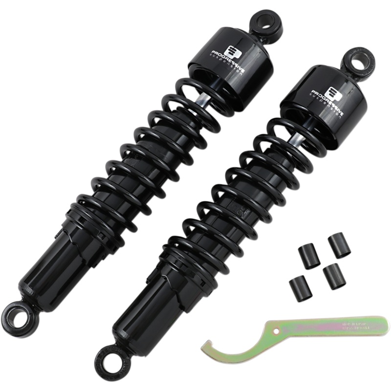 Progressive Suspension Shocks - 412 Cruiser Series - Black - 14.25" - Heavy Duty 412-4058B