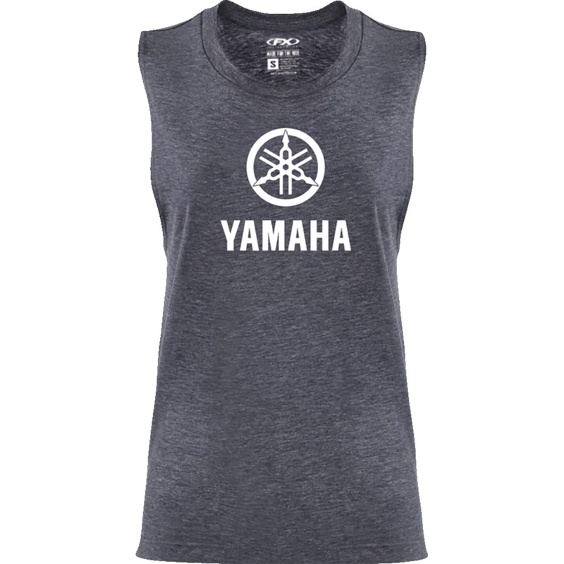 Factory Effex Women's Yamaha Idol Muscle Tank Top - Heather Navy - Large 27-87254