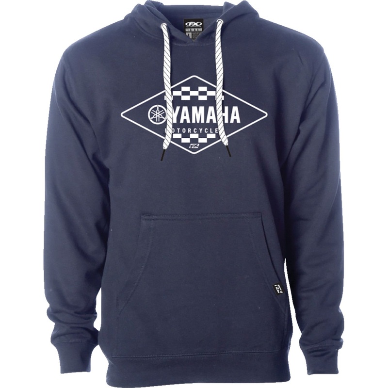 Factory Effex Yamaha Diamond Pullover Hoodie - Navy - Large 27-88204