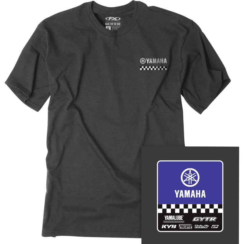 Factory Effex Youth Yamaha Starting Line T-Shirt - Heather Charcoal - Medium 27-83202