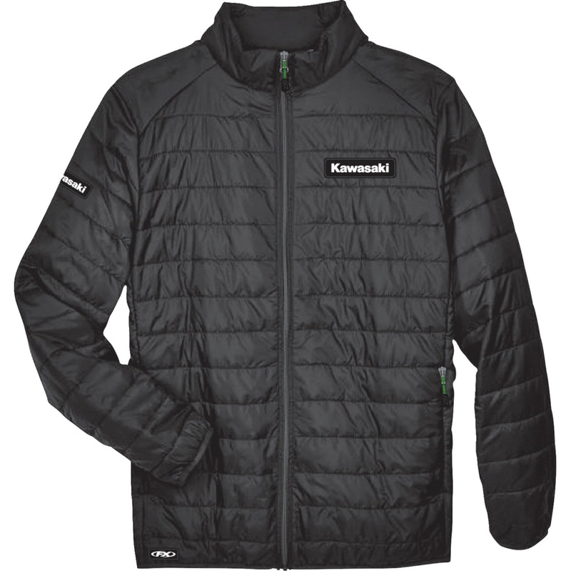 Factory Effex Kawasaki Puffer Jacket - Black - Large 28-85114