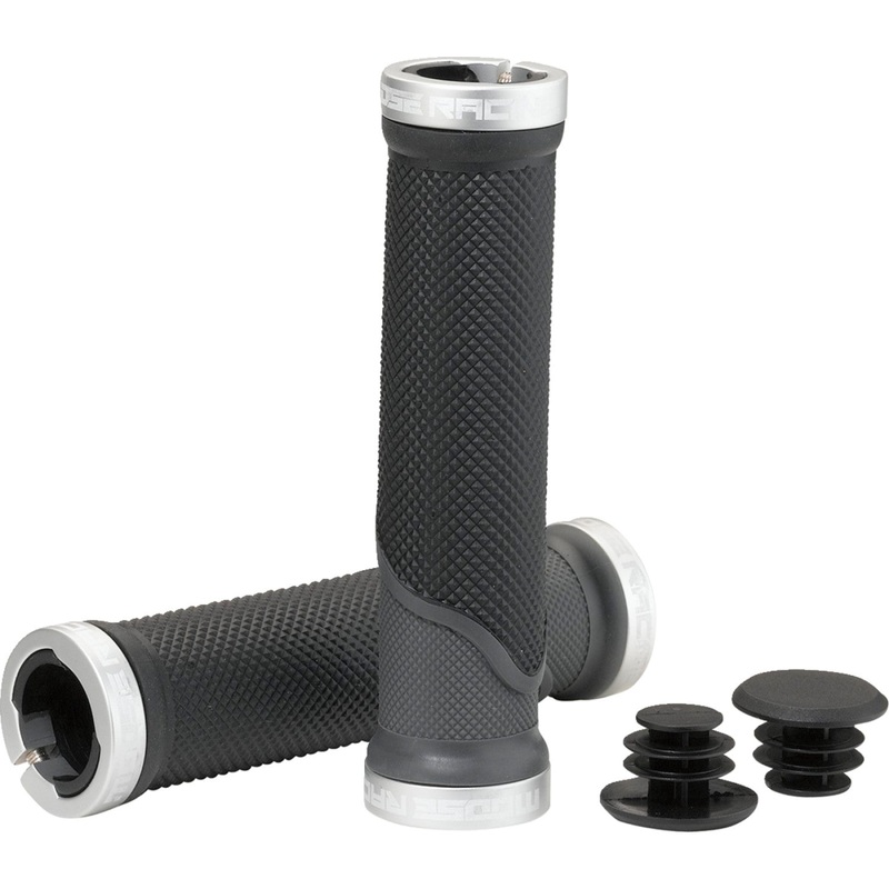 Moose Racing Mountain Bike Lock-On Grips - Black/Gray - 130 mm PRO-627EP