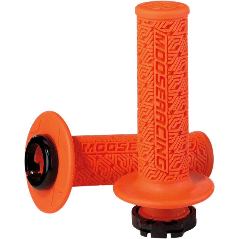 Moose Racing Grips - Lock-On - Orange/Black B36MRO-B